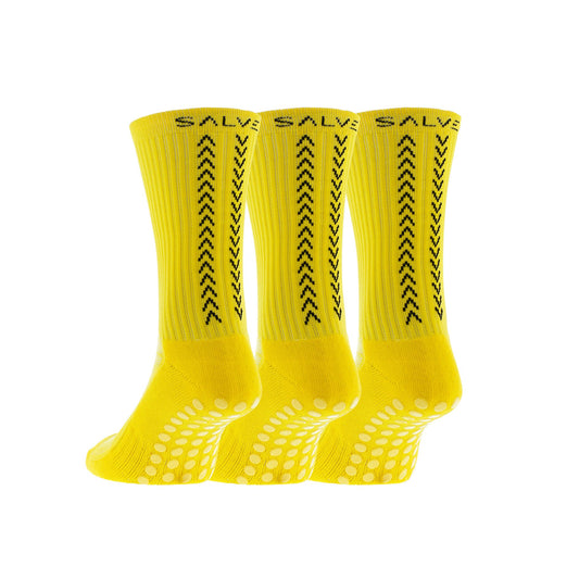 SALVE Grip-sukat 1.0 3-pack, keltainen