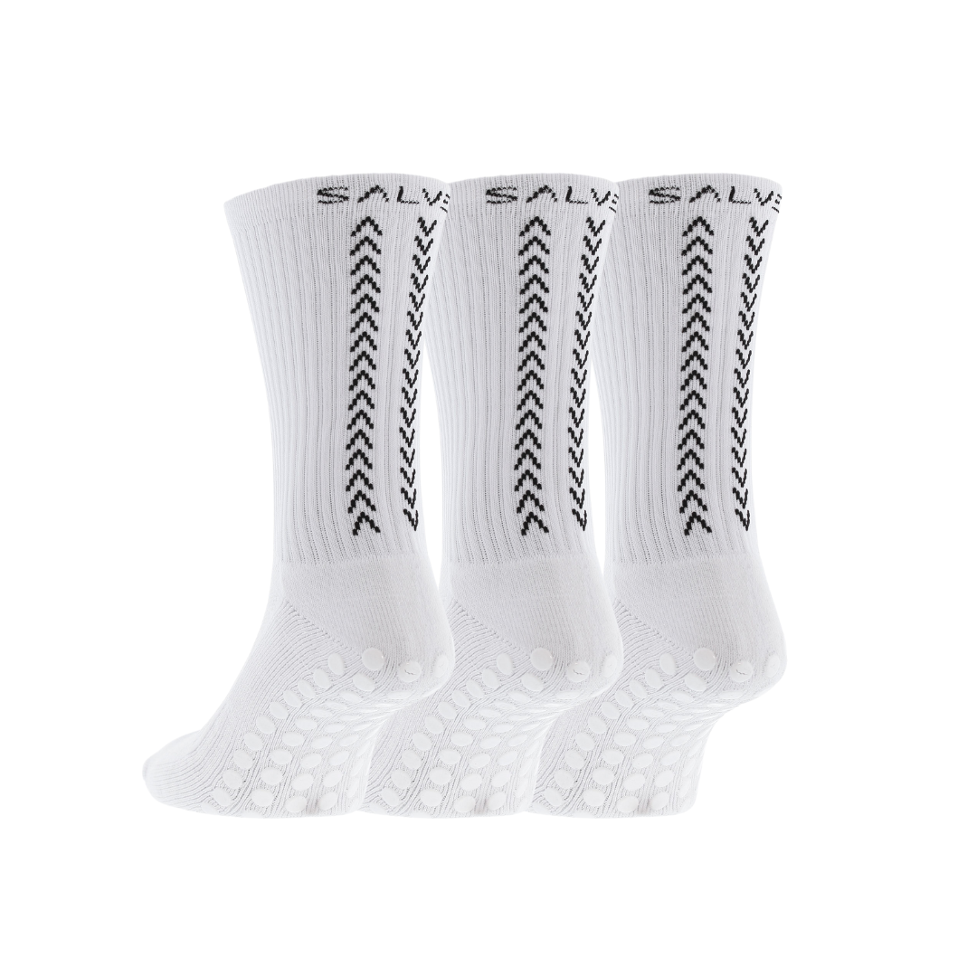 Salve Grip-socks 1.0 3-pack, white